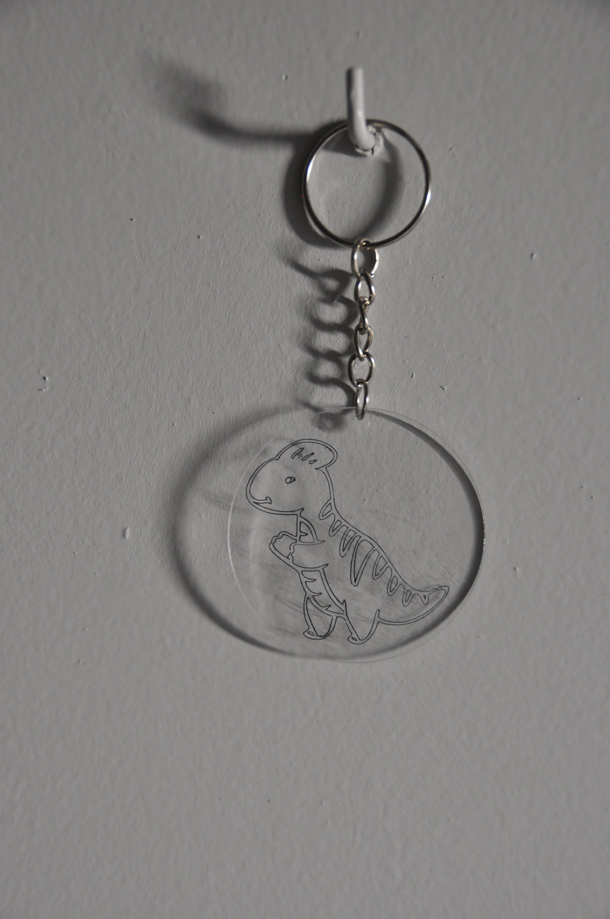 Porte-clé Dino gravé