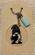 Porte-clé acrylique Gnome cœur – Ø5cm