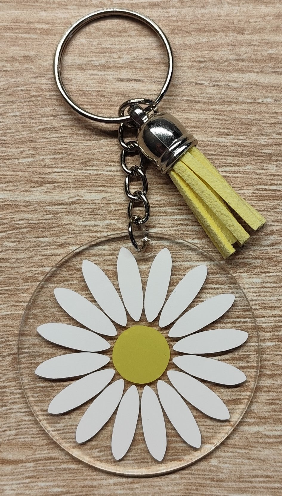Porte-clé acrylique Marguerite – Ø5cm