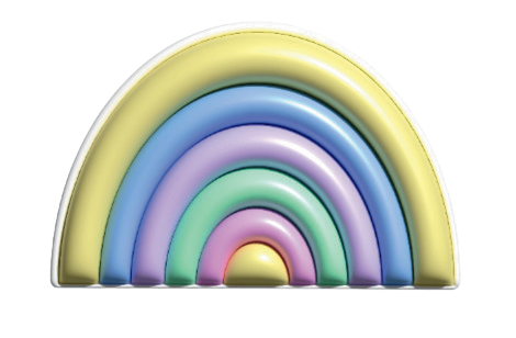 Autocollant Printemps – Arc-en-ciel