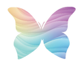 Autocollant Printemps – Papillon multicolore
