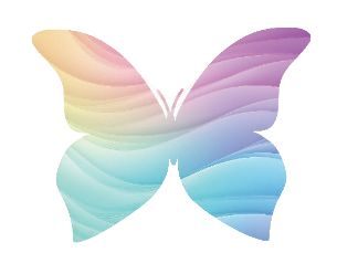 Autocollant Printemps – Papillon multicolore