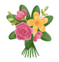 Autocollant Printemps – Bouquet de fleurs