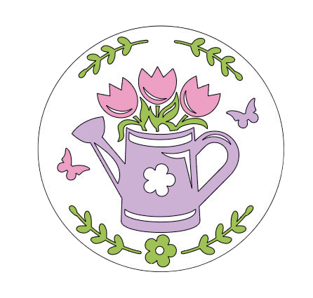 Autocollant Printemps – Arrosoir