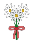 Autocollant Printemps – Bouquet marguerites