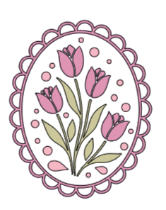 Autocollant Printemps – Cadre tulipe