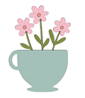 Autocollant Printemps – Tasse fleurie
