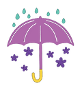 Autocollant Printemps – Parapluie