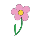 Autocollant Printemps – Fleur