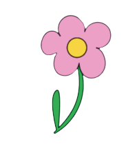 Autocollant Printemps – Fleur