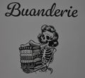 Sticker mural Buanderie – Squelette linge