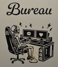Sticker mural Bureau – Squelette gamer