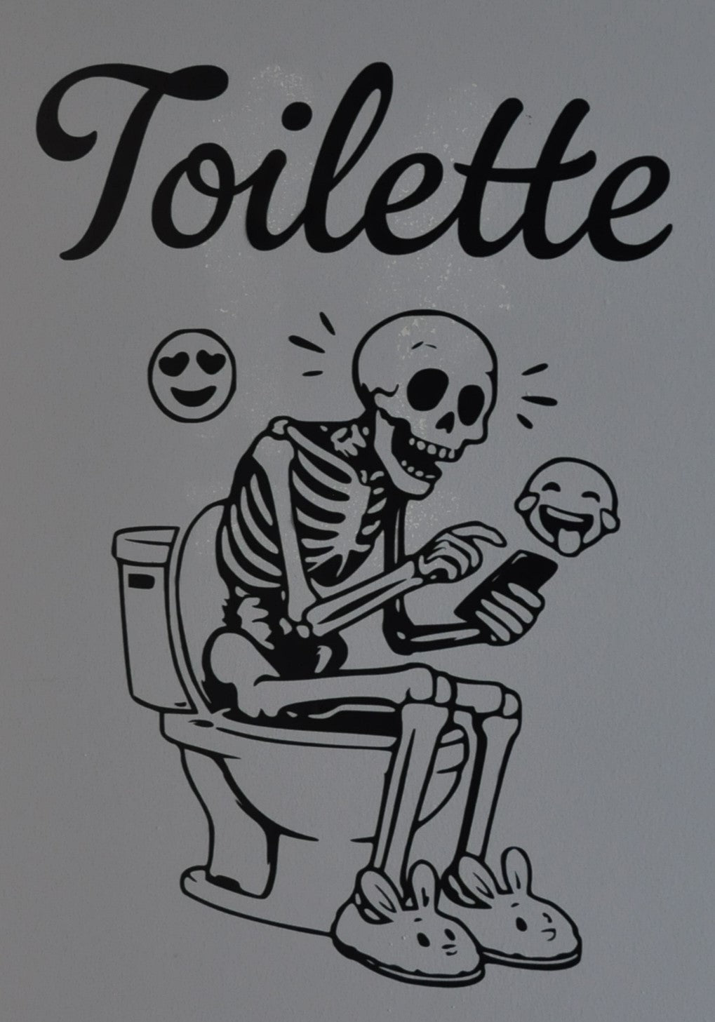 Sticker mural Toilette – Squelette smartphone