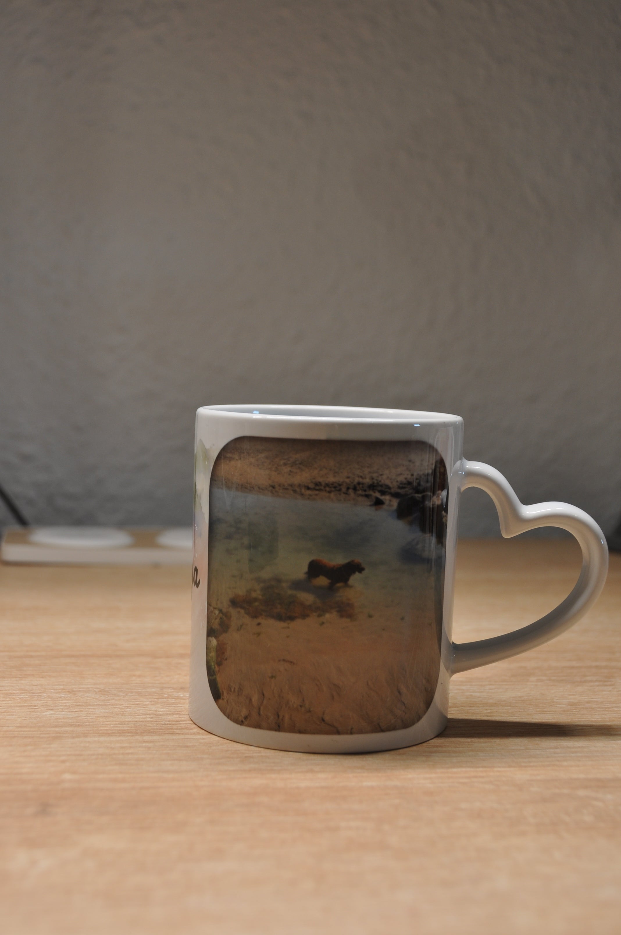 Mug anse cœur à personnaliser