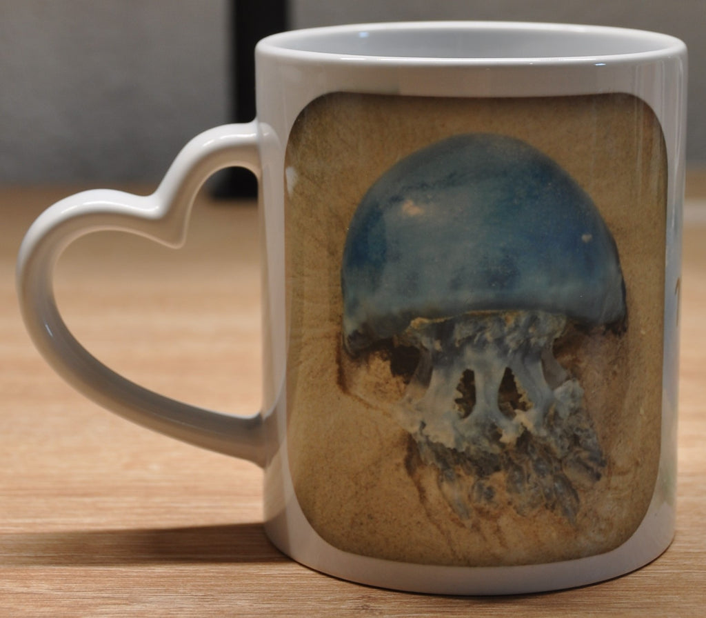 Mug anse cœur personnalisable – 2 photos & prénom – 330ml