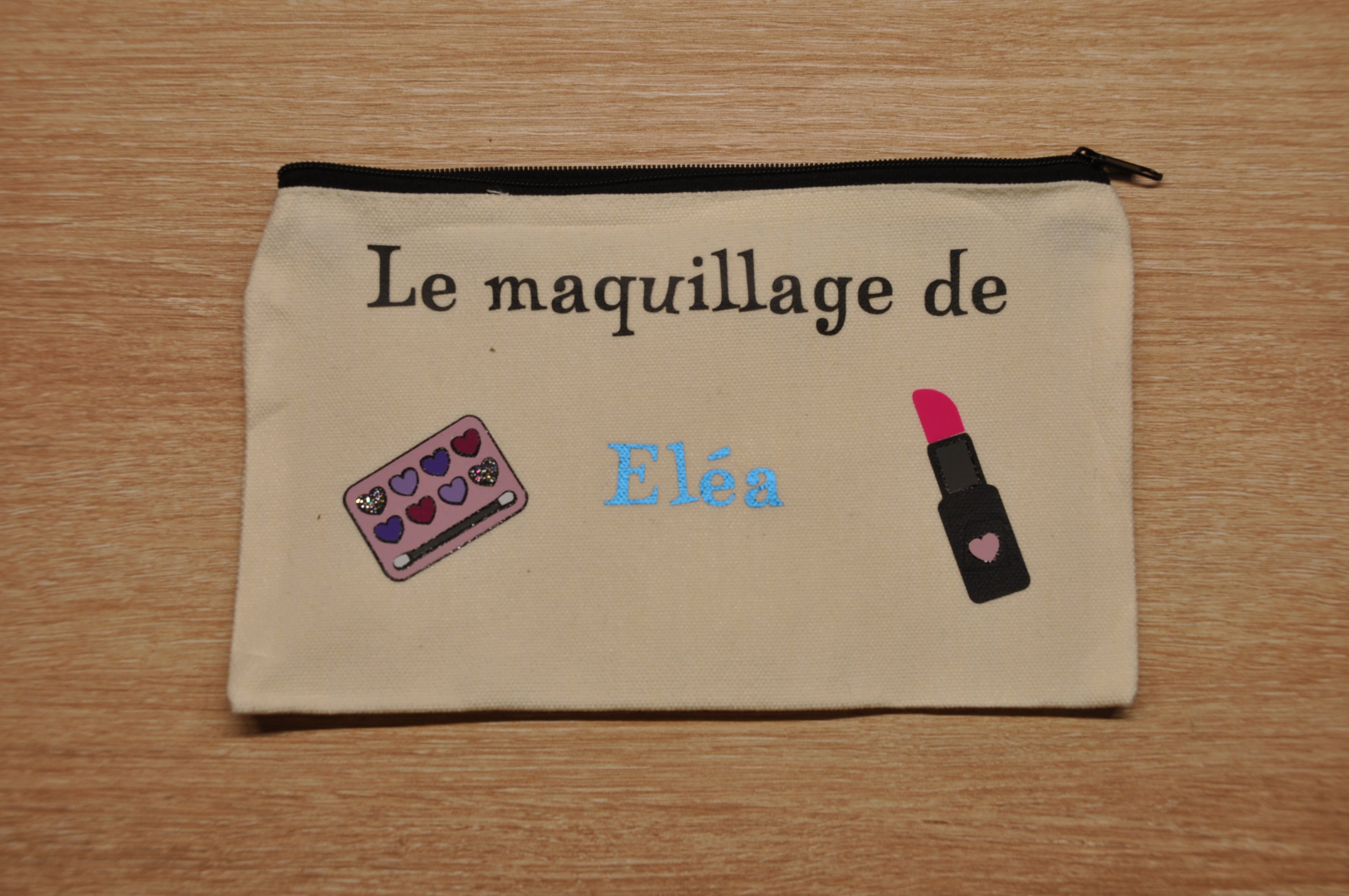 Pochette personnalisable – maquillage et autres
